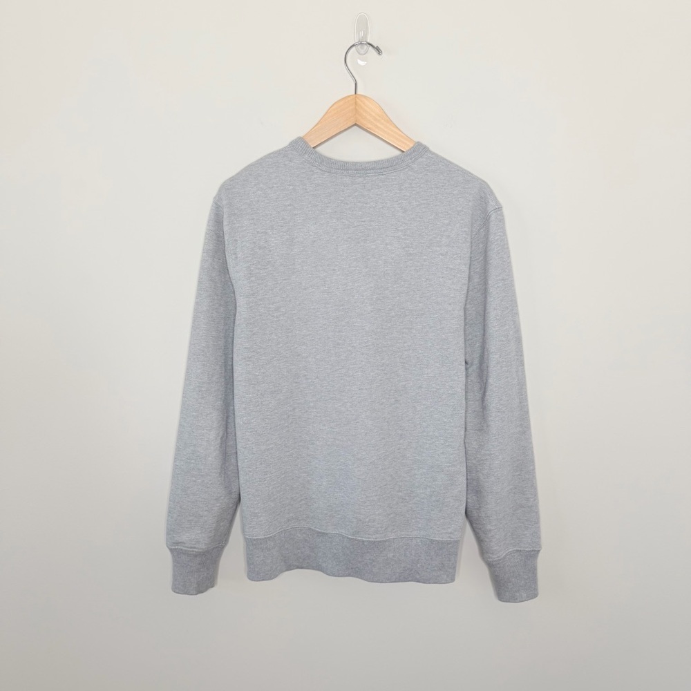 J.Crew Men’s Oars Terry Pullover Sweatshirt Gray American Flag Graphic nautical - Picture 10 of 15
